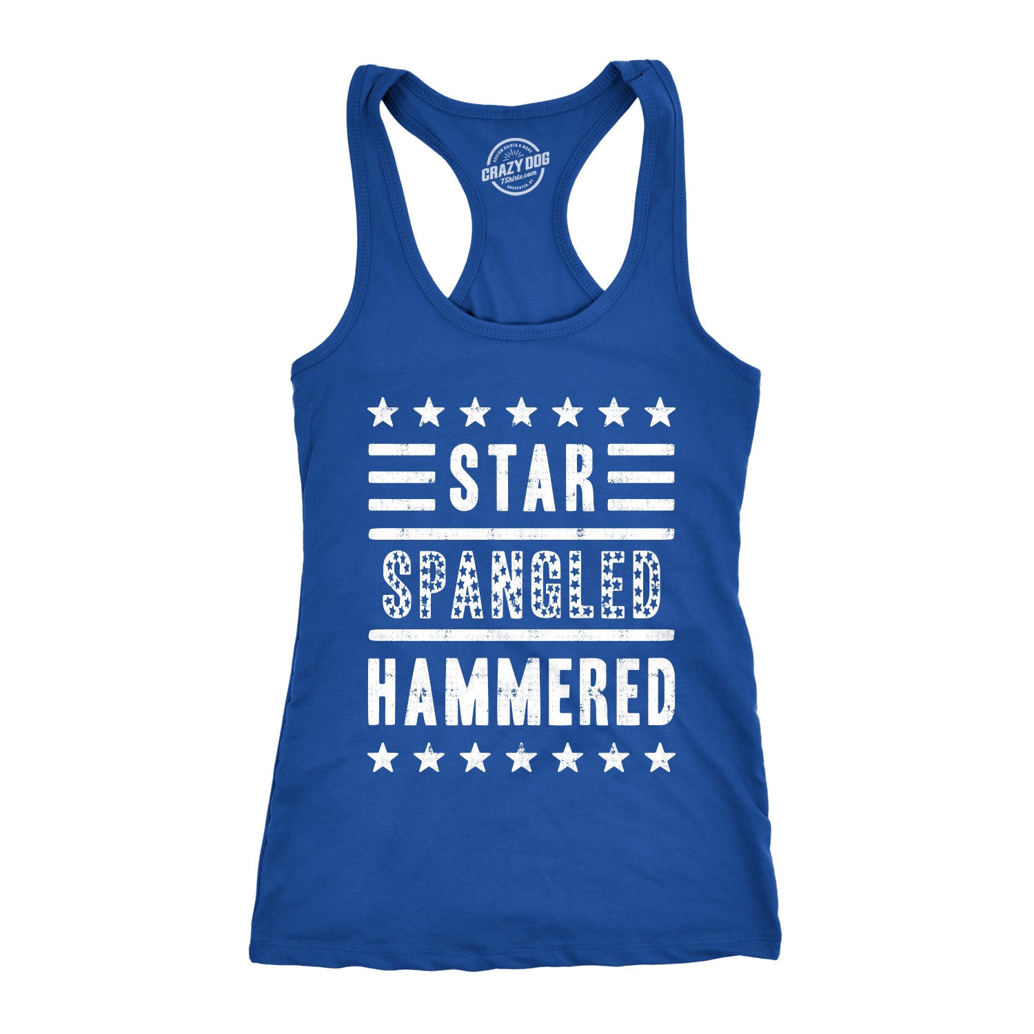 Star Spangled Hammered Women's Tank Top
